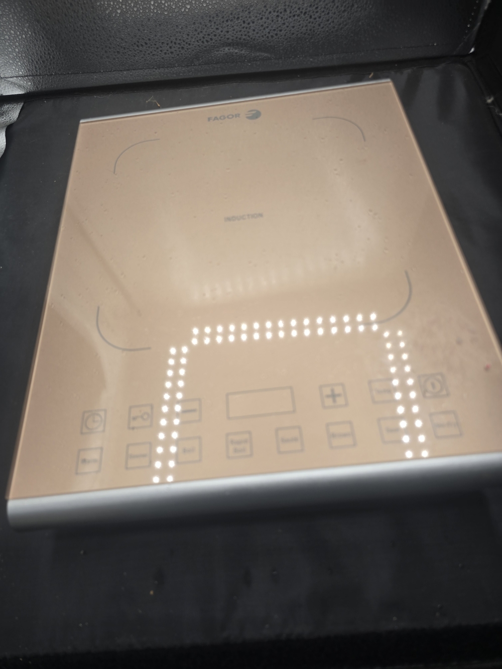 Rose Gold Induction Cooktop — Single Zone Countertop‎ Cooker